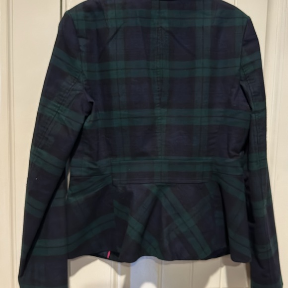 Banana Republic plaid gingham tartan check blazer size 6- mint condition - Picture 4 of 4